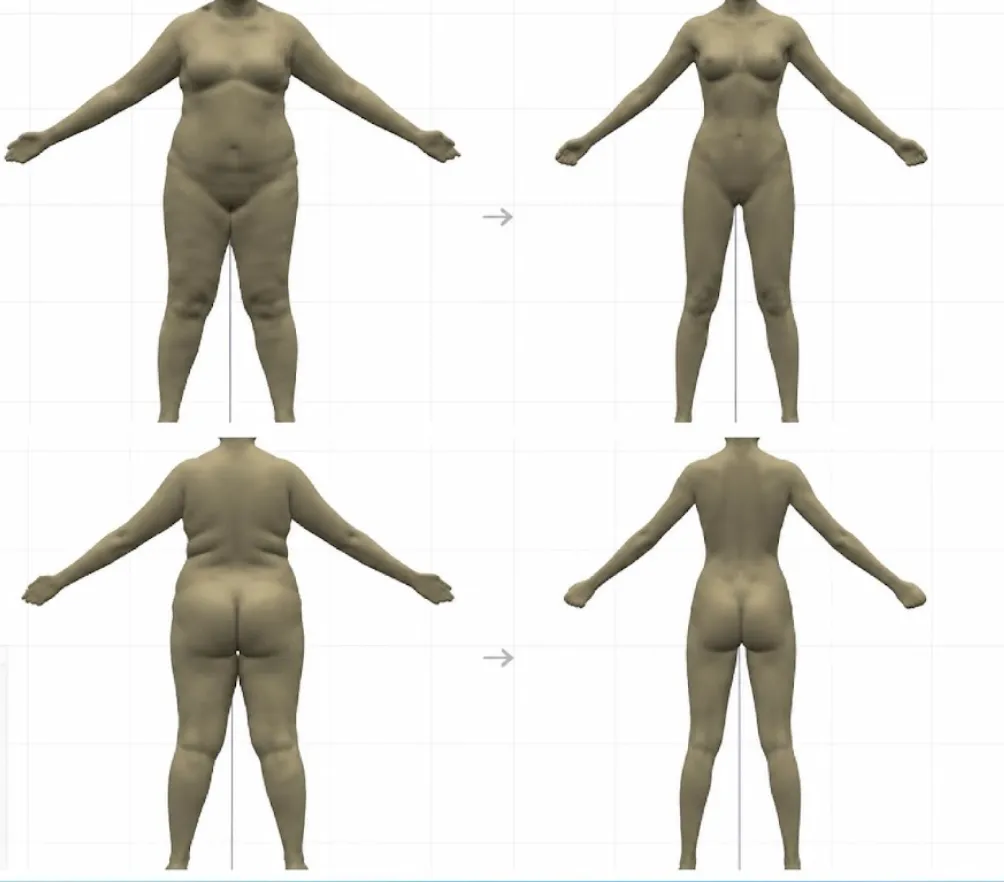 Análisis corporal 3D de composición y distribución corporal